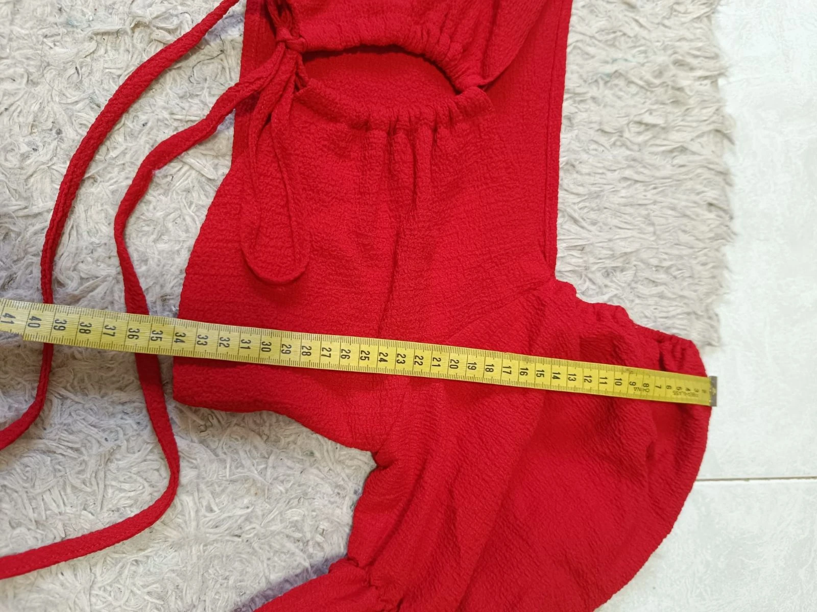 Rode rok en croptop set. Dames rok en top set – photo 6